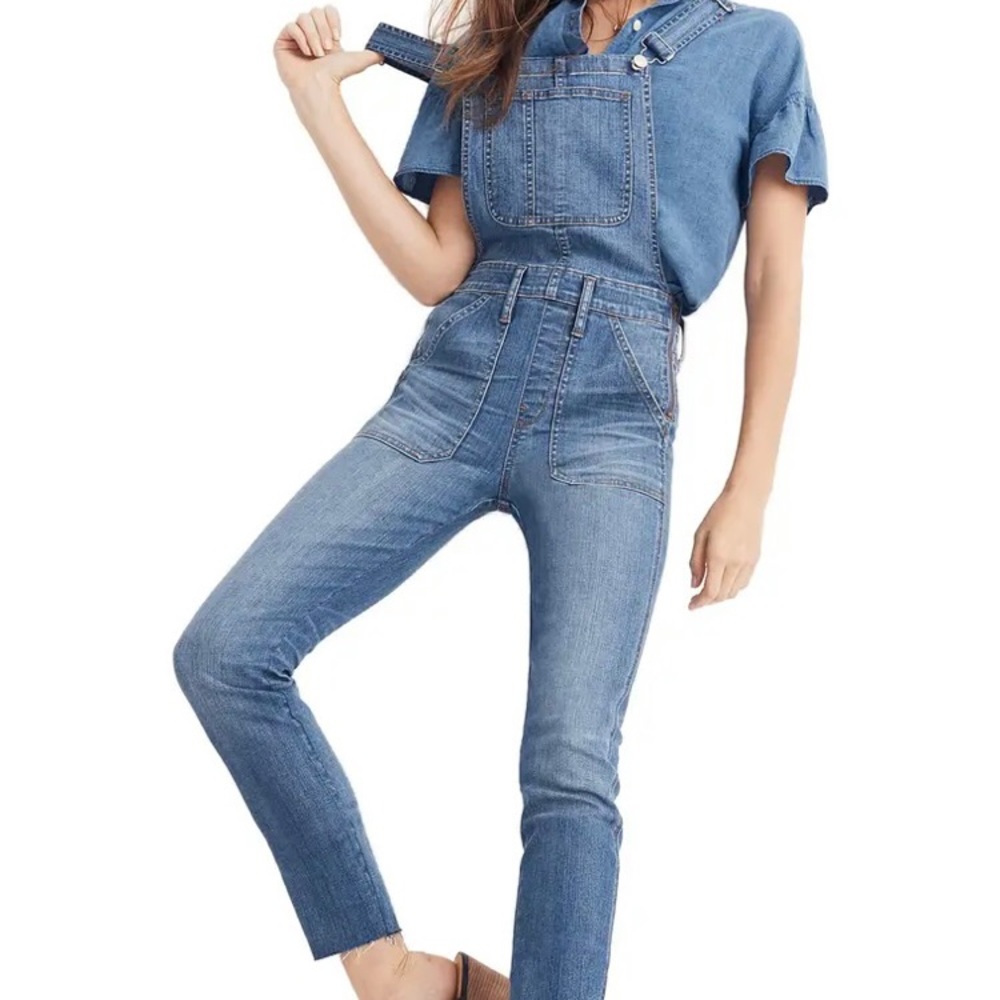 Madewell skinny overalls